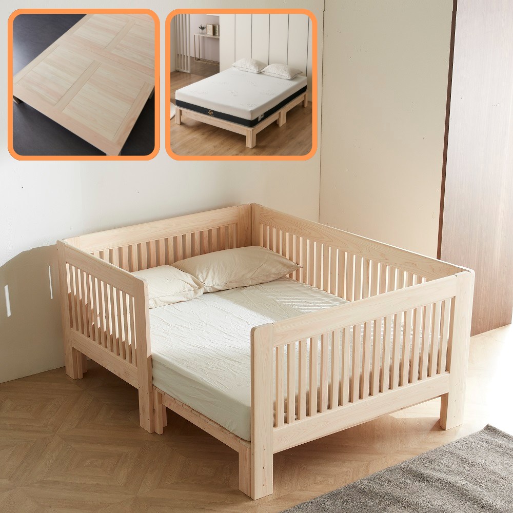 바르숲 고급무절 가드4+타이탄 편백나무 패밀리 침대 통원목 평상형 가드 침대 프레임 2,098,000원