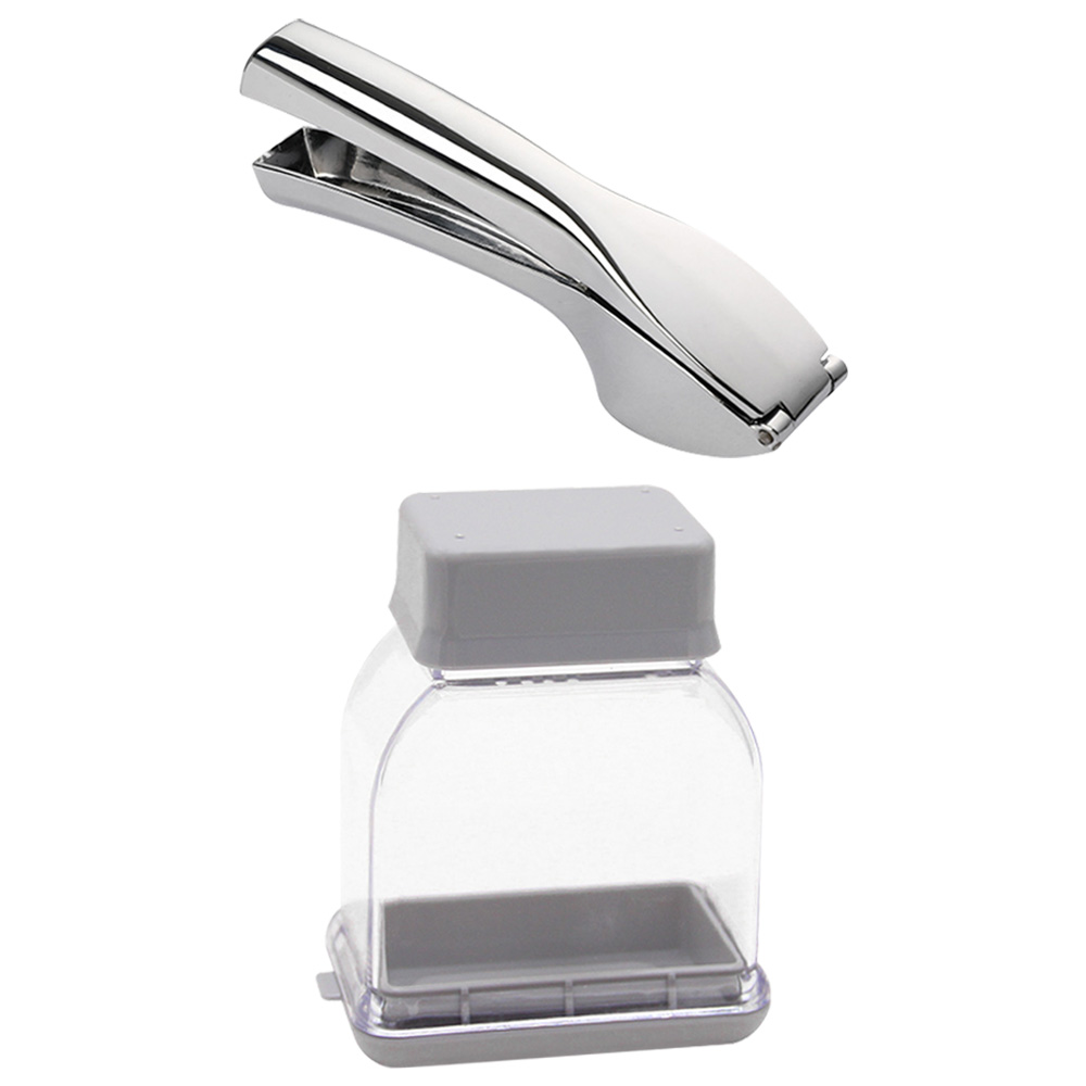 투데이리빙 2종 세트 마늘 슬라이서 + 스텐 마늘 다지기 수동 마늘짜개 도구 간마늘 다짐기 으깨기 편마늘 썰기 13,800원