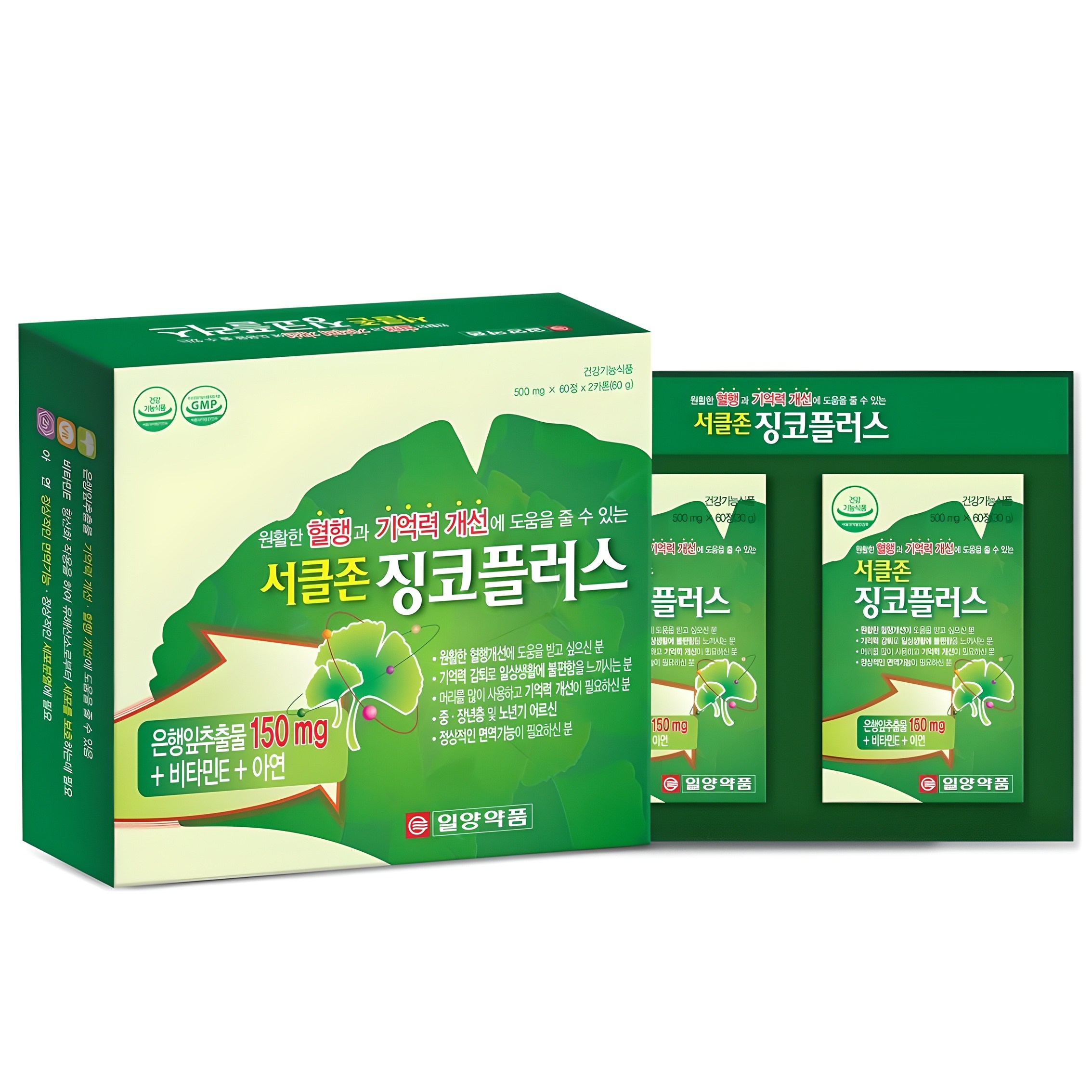 일양약품 서클존 징코플러스, 120정, 1개, 현재가 28,120원