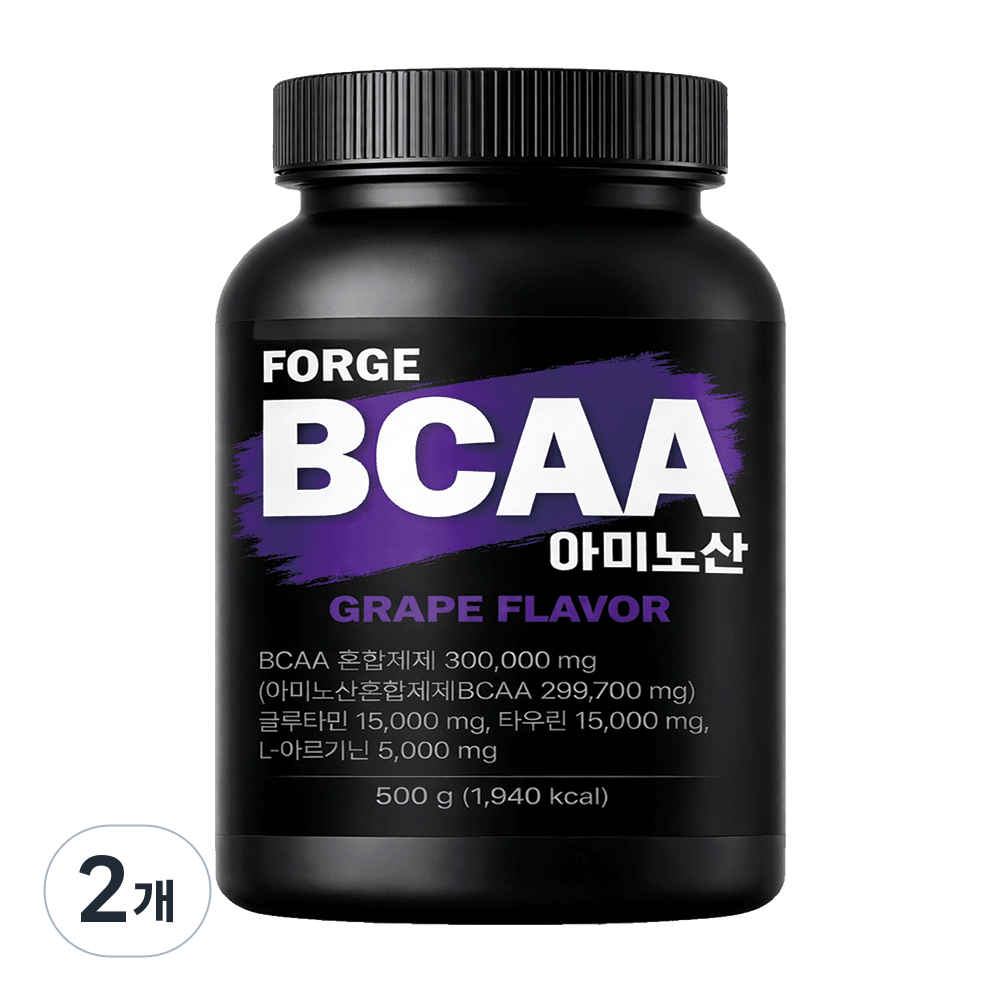 포지 BCAA 아미노산 아르기닌 글루타민 헬스부스터 포도맛, 2개, 500g 35,540원