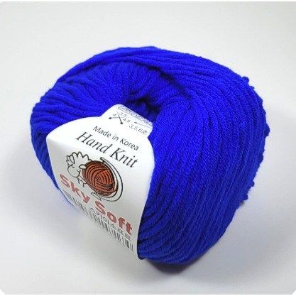 스카이소프트 인형실 굵은 털실 아크릴 코바늘 뜨개실, 18.블루, 1개 2,200원