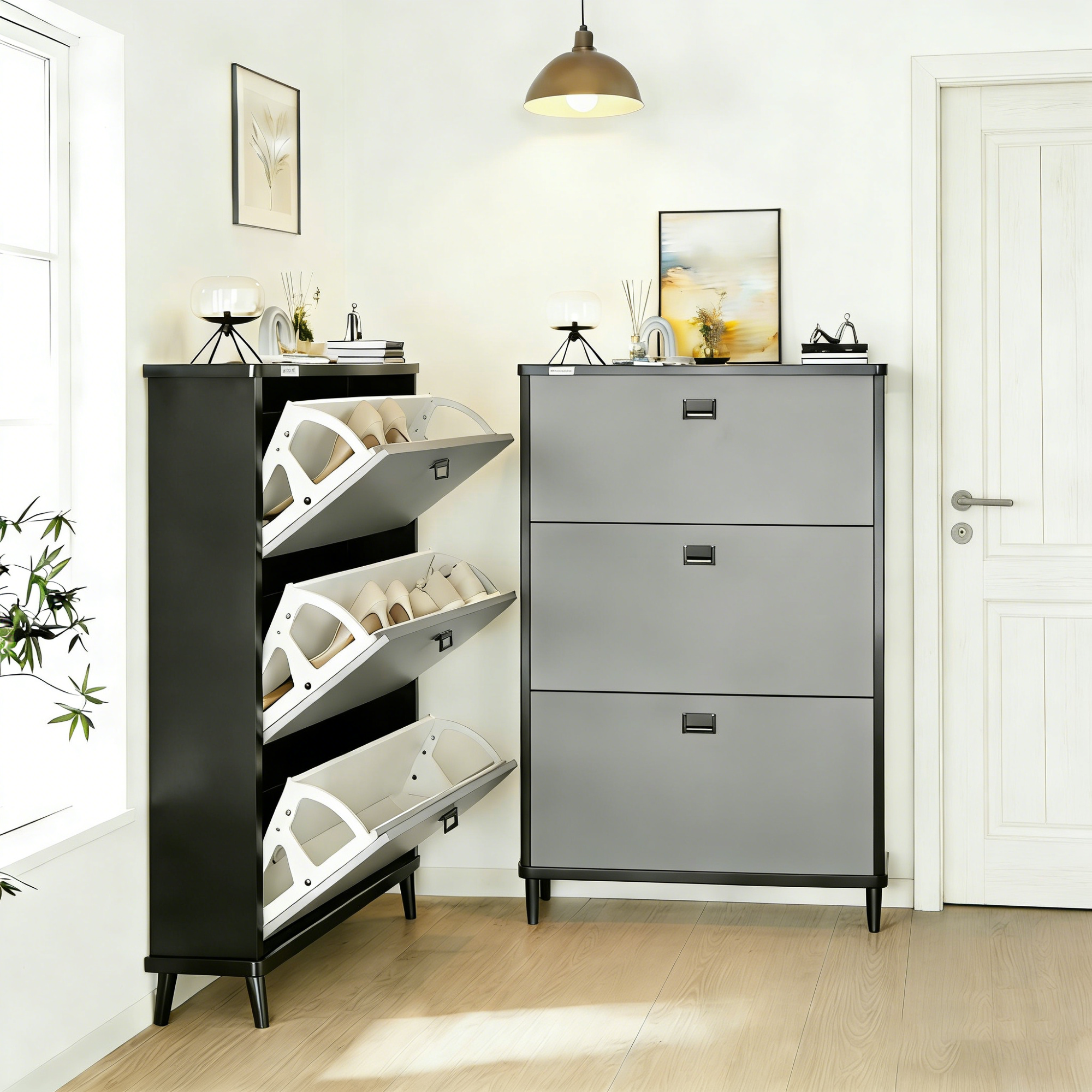 UniNest E0급 고급형 면조립 슬림 틈새 신발장 현관 신발 정리대 다용도 수납장 90,500원