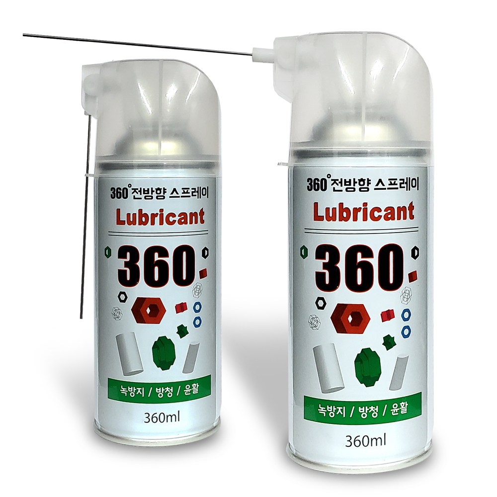녹방지 윤활 방청제 루브릭컨트 360 정밀,와이드분사, 1개, 현재가 3,680원