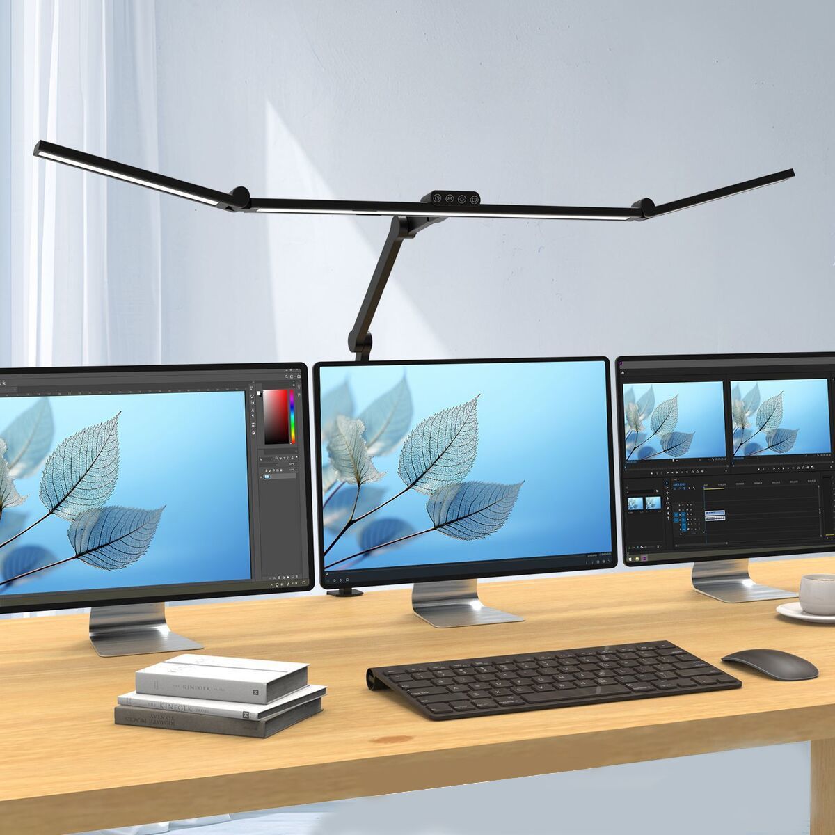 룩스베러 STDL04 스탠드 삼성 시력보호 와이드 책상스탠드, 화이트, 클램프타입, 리모컨 미포함 133,960원