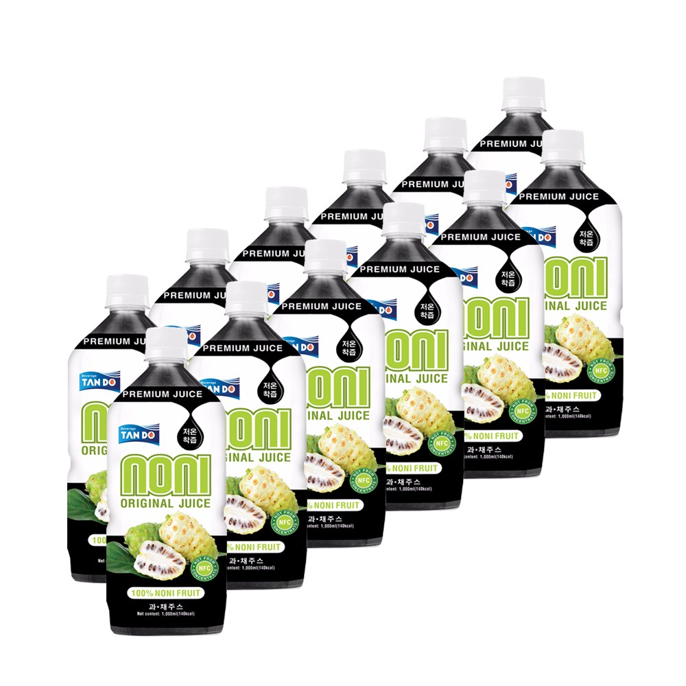 RFC 저온 살균 노니 주스 100% 착즙 원액 쥬스 발효액, 1L, 12개 79,500원