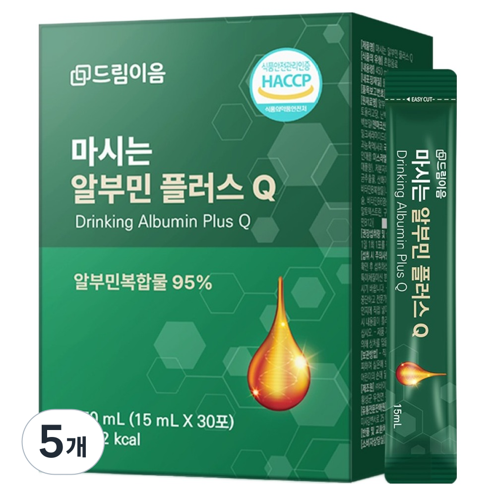 드림이음 마시는 알부민 플러스Q 30p, 450ml, 5개 49,800원