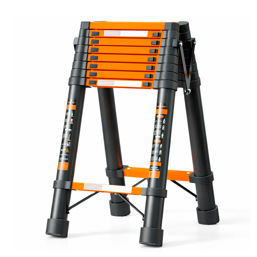 탄소강 접이식 사다리 A형 H형 겸용 높이조절 신축 사다리 미끄럼방지 안전 가정용 작업용 사다리, 1개 124,990원