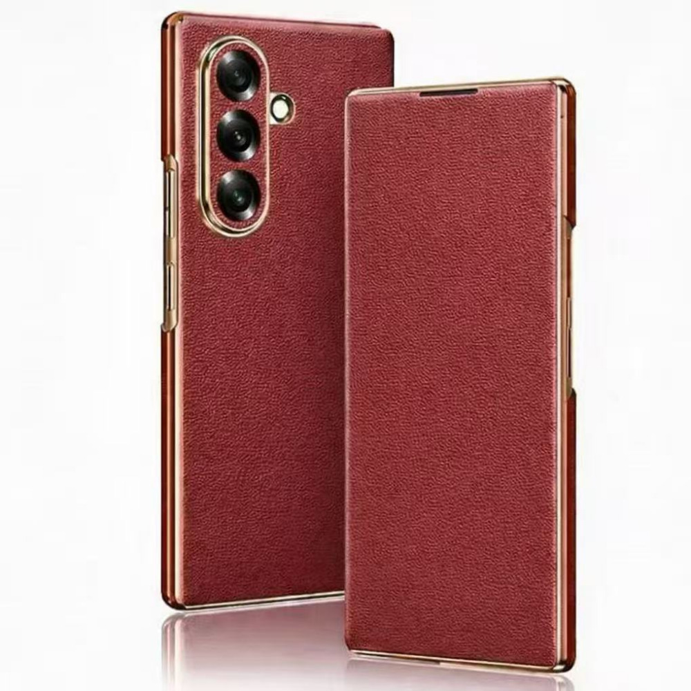 하이엑스 갤럭시 Z폴드7 천연소가죽 마그네틱 힌지보호 풀커버 휴대폰 케이스 43,800원