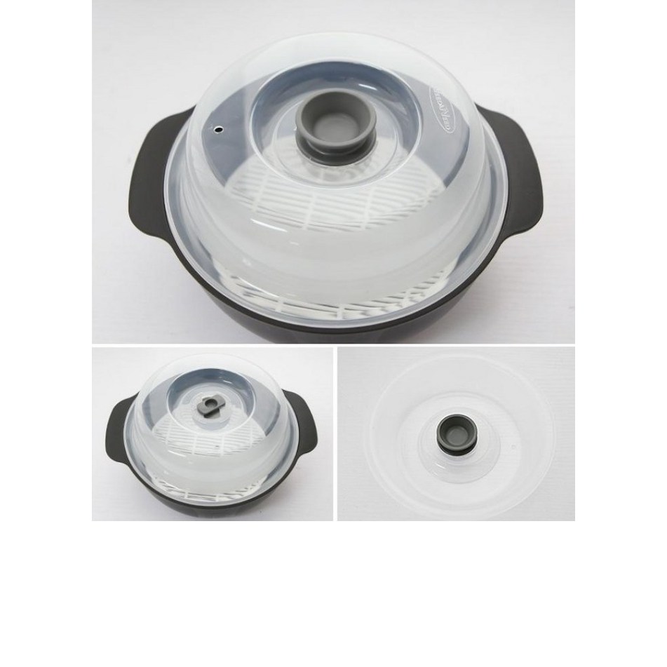 벨로나 전자레인지 찜기 라면 만두 계란 만능 용기, 1개, 블랙 23,700원