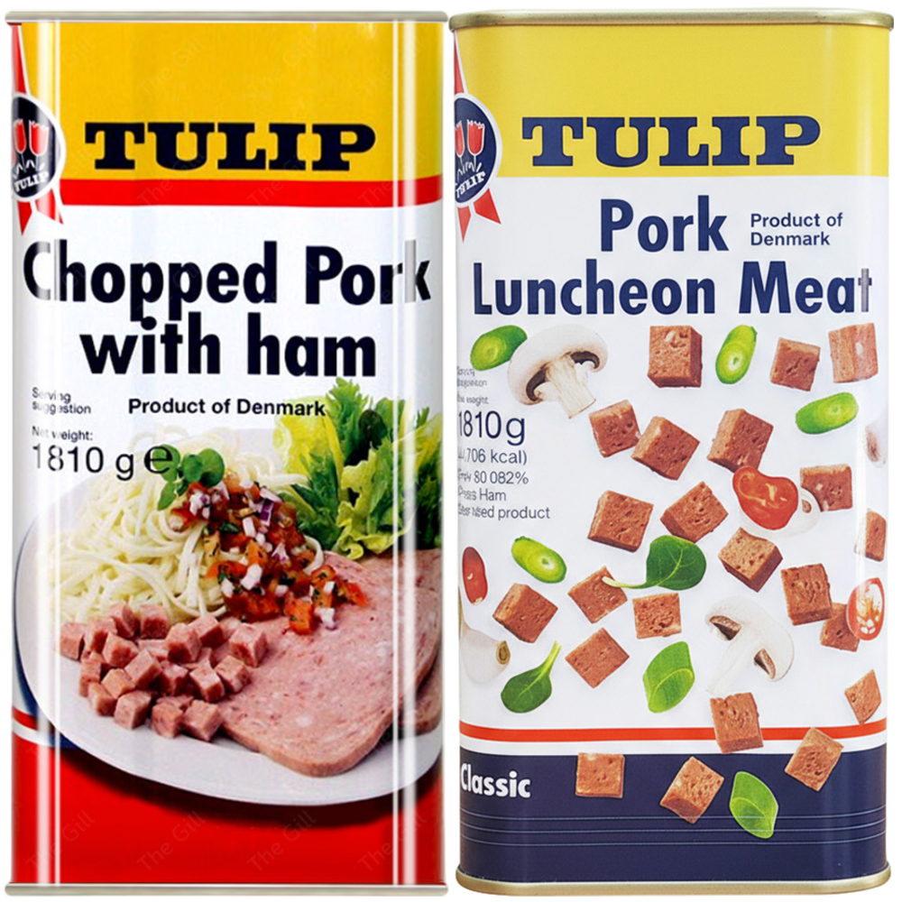 자연톡 덴마크 튤립햄 인기 2종구성 촙트햄 + 포크런천미트 대용량 업소용 부대찌개 구이 햄, 1세트, 3.62kg 54,800원