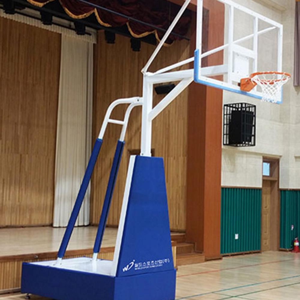 (올핀) 월드 - 이동식 농구대 체육관용 WB-1010/우레탄바퀴/고급레자커버/밀림방지용 스톱퍼 부착 4,577,500원