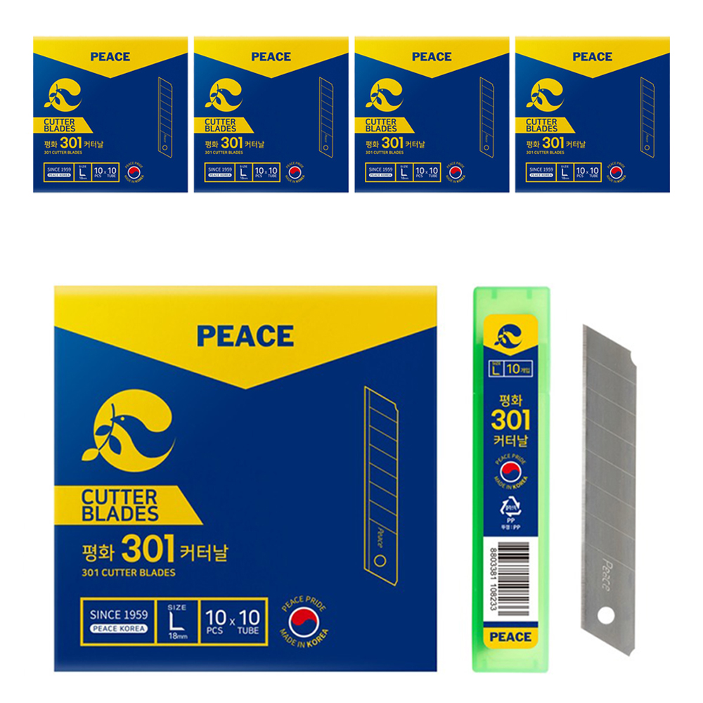 피스코리아 평화 301 커터날 칼날 리필 10p 44,000원
