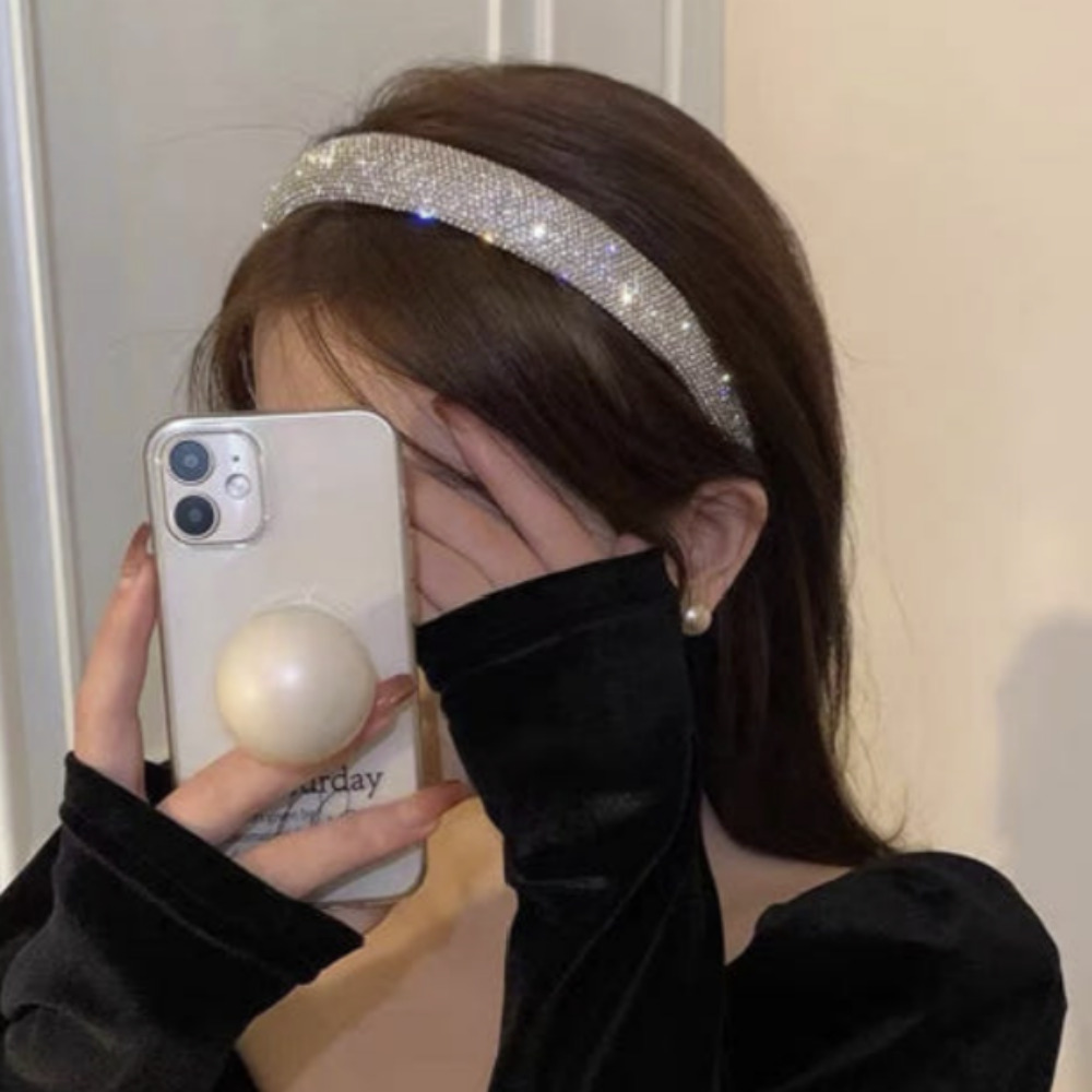 루비앤 델리아 우아하고 화려한 블링블링 큐빅 샤이닝 포인트 빛나는 헤어밴드 머리띠 16,000원