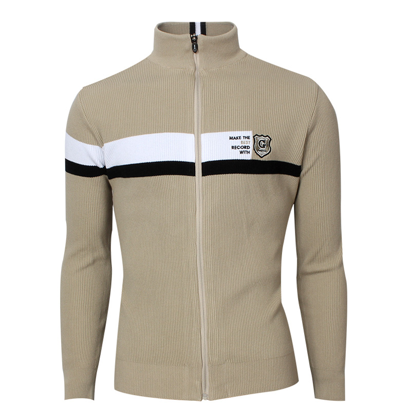 그렌에코 ges23301 남성 잔줄지 집업 니트 가디건 점퍼 49,000원