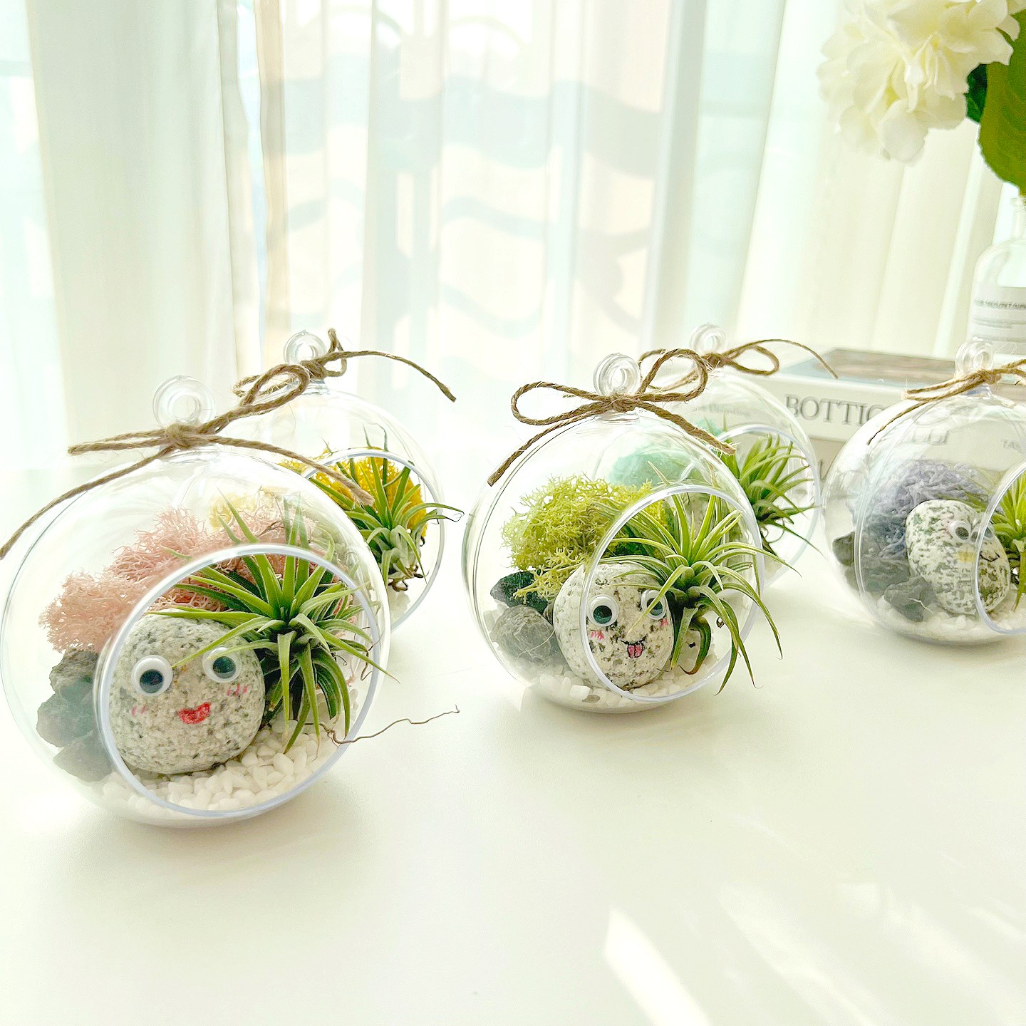 이오난사 애완돌 테라리움 diy 키트 원예 치료 미술 단체, 1.핑크이끼, 1개 6,700원