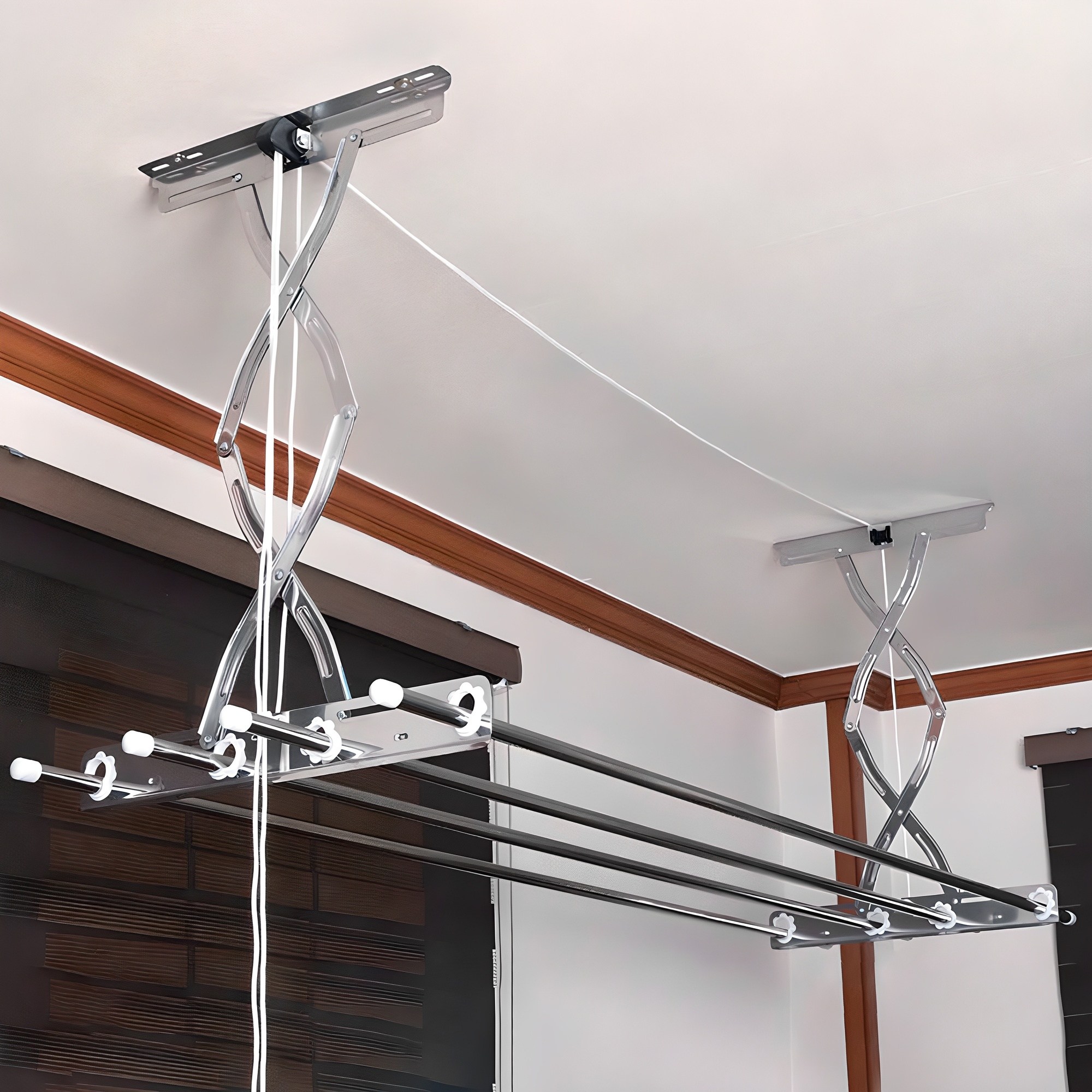 [국내생산] 주식회사아텍스 올 스테인리스 천장 빨래건조대 2단 38,000원