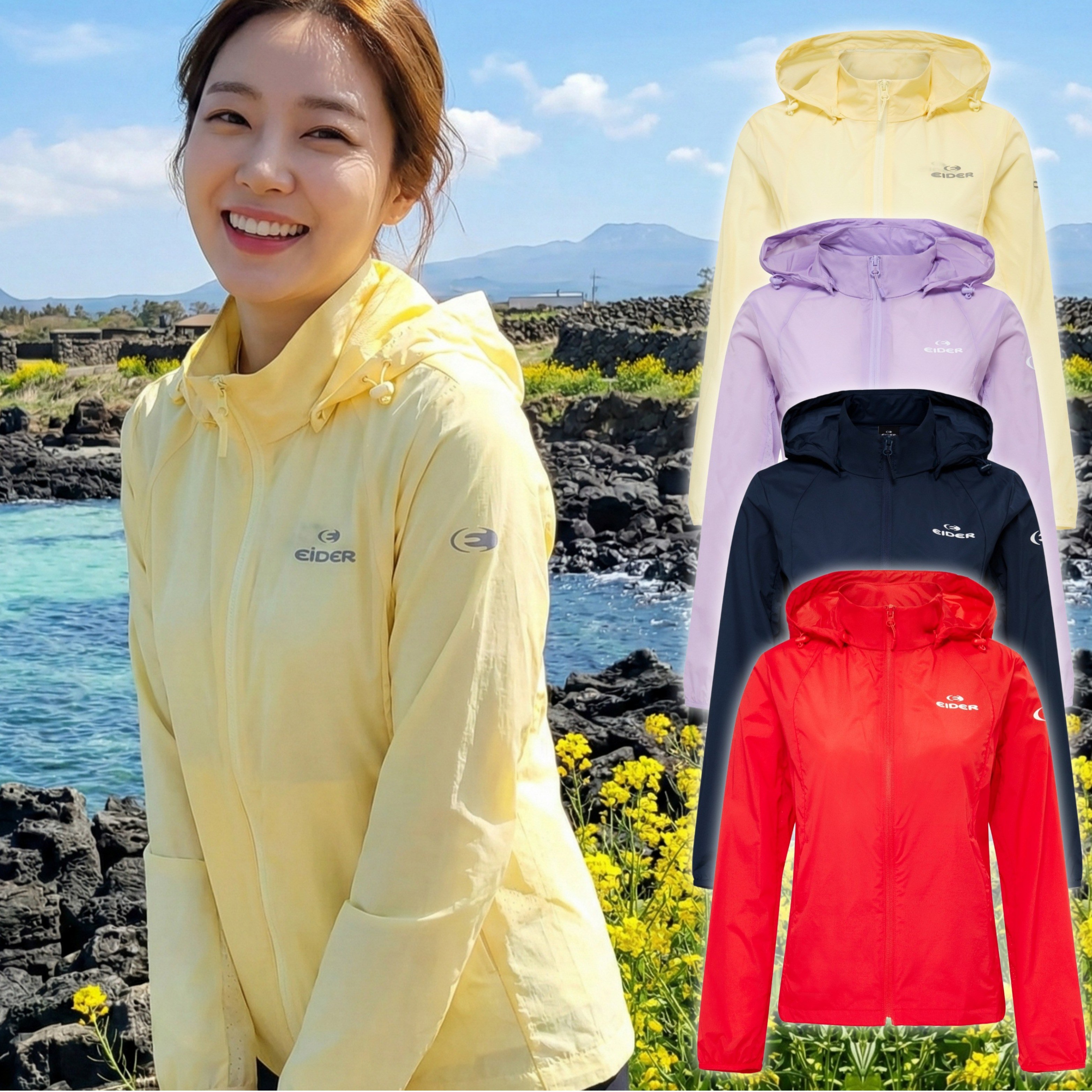 아이더 바람막이 여성 경량 윈디 POP 자켓 99,000원