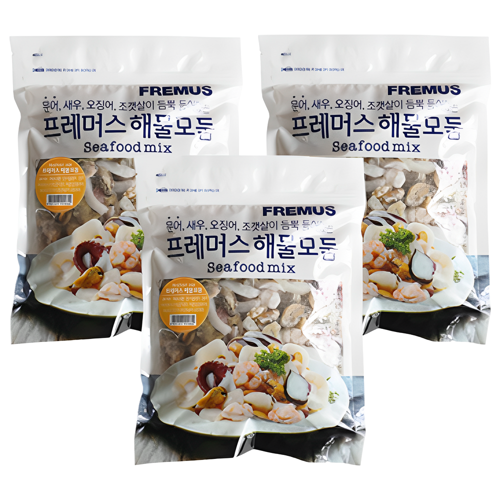 맛꾼 [정품] HACCP인증 깔끔하고 간편한 해물 5종 믹스 해물 모듬 600g, 3개, 600g 21,900원
