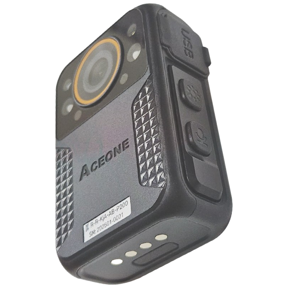 에이스원 AB-P200 바디캠 생활방수 10시간촬영 적외선 경찰 소방 현장 산업 카메라 198,000원