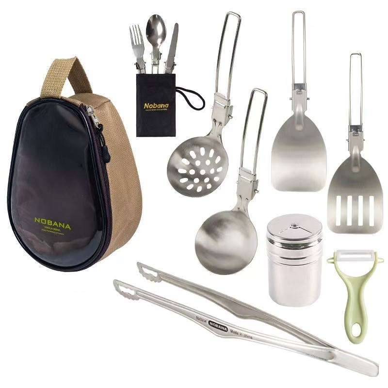 BLOWFISHFUGU 스테인리스 스틸 소재 캠핑 조리도구 슈트 + 키친툴 파우치 세트 22,600원