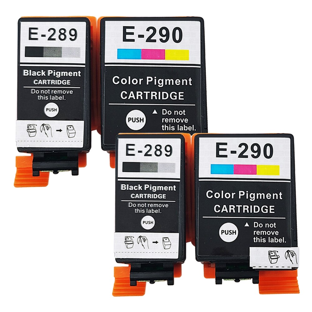 T289 T290 호환 잉크 카트리지 2세트 캐논 WORKFORCE WF100 프린터용 호환 잉크, T289+T290 호환카트리지 2세트, 1개 26,000원