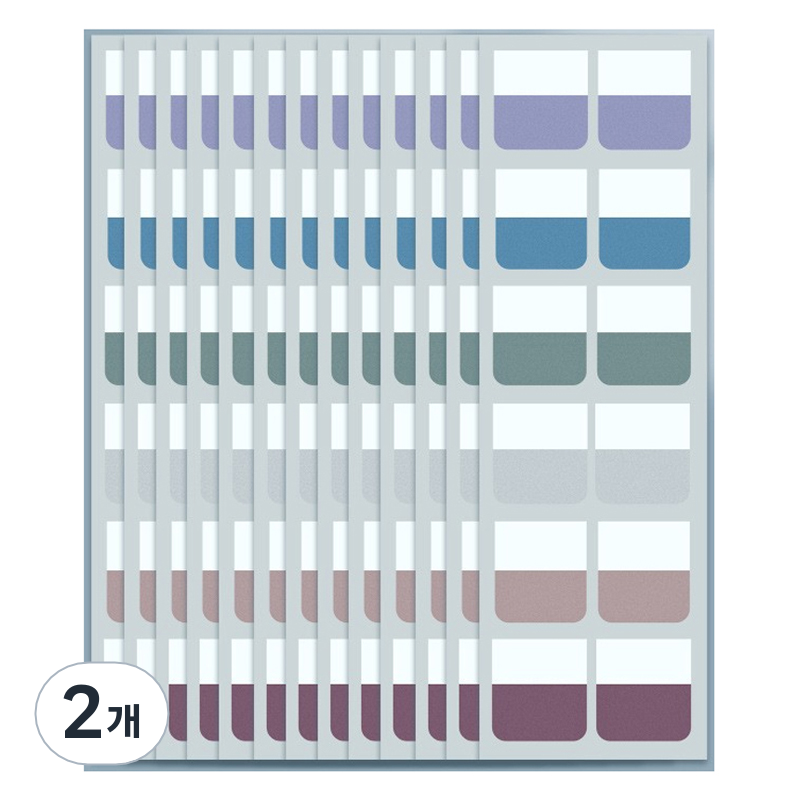 만들하비 인덱스 접착 메모지 대용량 03 빈티지컬러, 2개, 120개입 10,500원