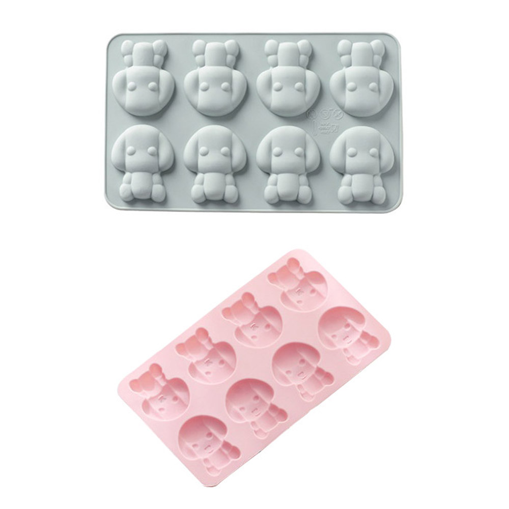 차칸쿡 실리콘몰드 서있는강아지 8구 2종 세트, 블루, 핑크 5,720원