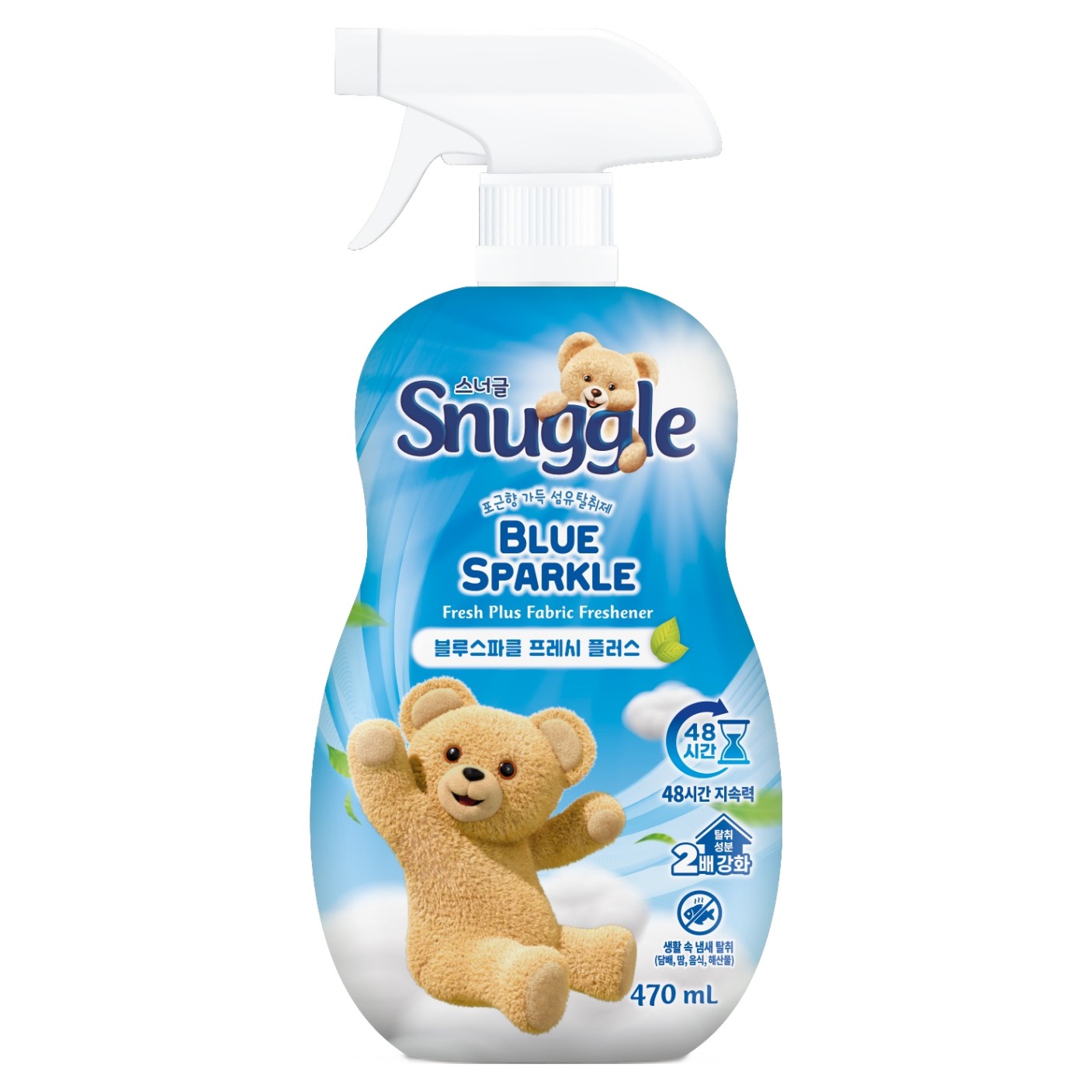 스너글 블루 스파클 프레시 플러스 섬유탈취제 본품, 470ml, 1개 5,400원