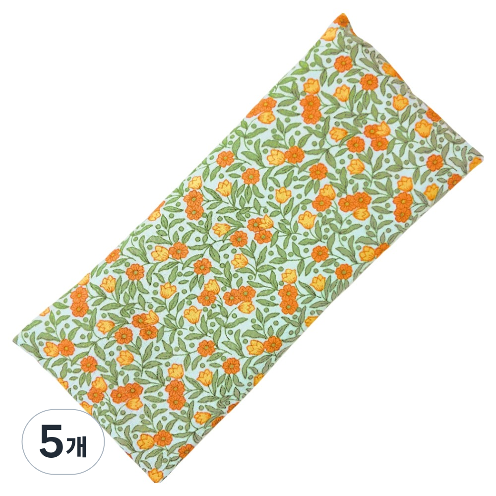 한눈알 팥 눈 찜질팩 오렌지꽃무늬 36,000원