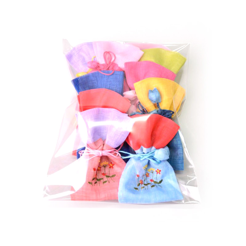 하마공방 미니 꽃자수 전통 복주머니 10종 세트, 랜덤발송, 1세트 16,750원