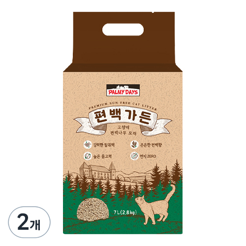 파미데이즈 고양이 편백가든 편백나무 모래, 2.8kg, 2개, 편백향 22,450원