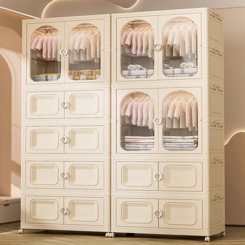 ClosArt 다용도 보관함 폴딩 리빙박스 바퀴달린 수납장 조립식 이불장 168,000원