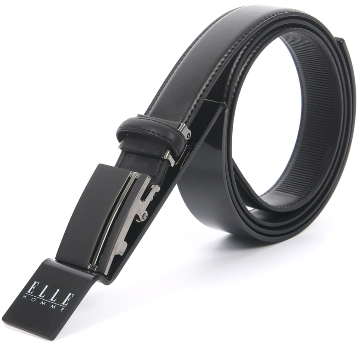 엘르 남성 내추럴 소가죽 실버포인트 버클 자동벨트 16759 42,000원