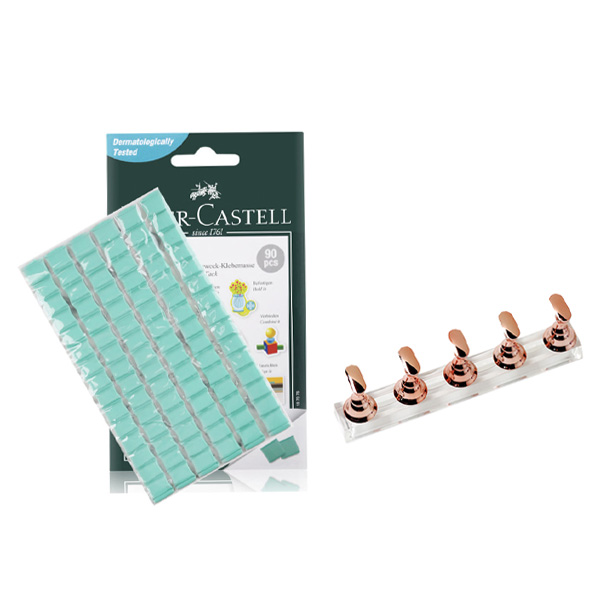 데일리프렌즈 네일용 네일껌 90p + 팁스탠드 로즈골드, 혼합색상, 1세트 6,500원