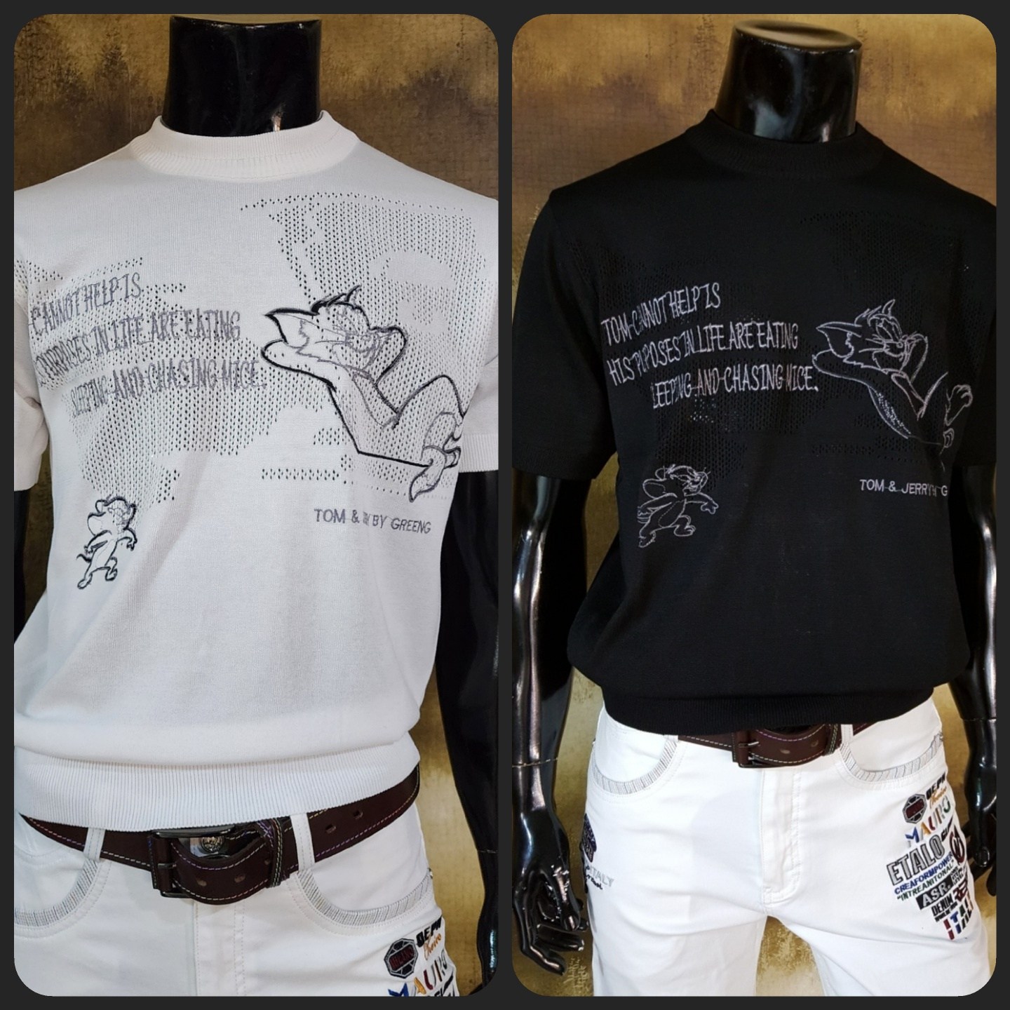 건달몰 A/P고급톰제리세리사티2색타입(한정판)/대박상품/해외여행필수/의류/라운드티셔츠/반팔티/중년멋진스타일/남자골프티/맨투맨/골프웨어/기능성/남성패션/아빠선물/건달몰골프웨어 95,000원