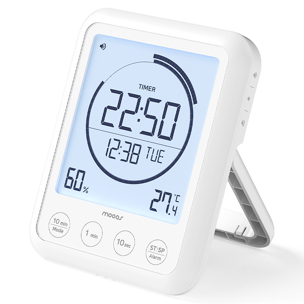 무아스 타이머링 비주얼 멀티 시계 타이머, 화이트계열, 1개, 현재가 19,800원