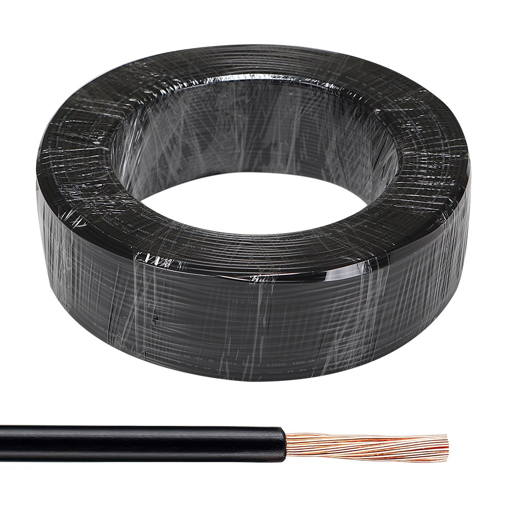 KIV (VSF) 4SQ 연선 100M 1롤 흑색 기기배선용 전기선 1타 케이블 전선 109,000원