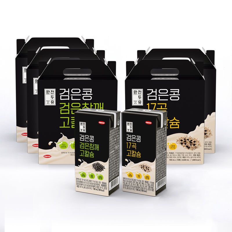 한미 고칼슘 완전두유 (검은콩 검은참깨 48팩+검은콩 17곡 32팩) 26,910원