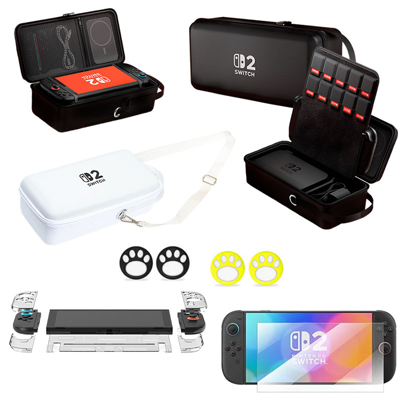 아싸라봉 닌텐도 스위치2 올인원 악세서리 스타터 6종 굿 패키지 가방 케이스 강화유리, 1개, 굿패키지 6종 블랙, SWITCH2-ALLIN PKG 29,900원