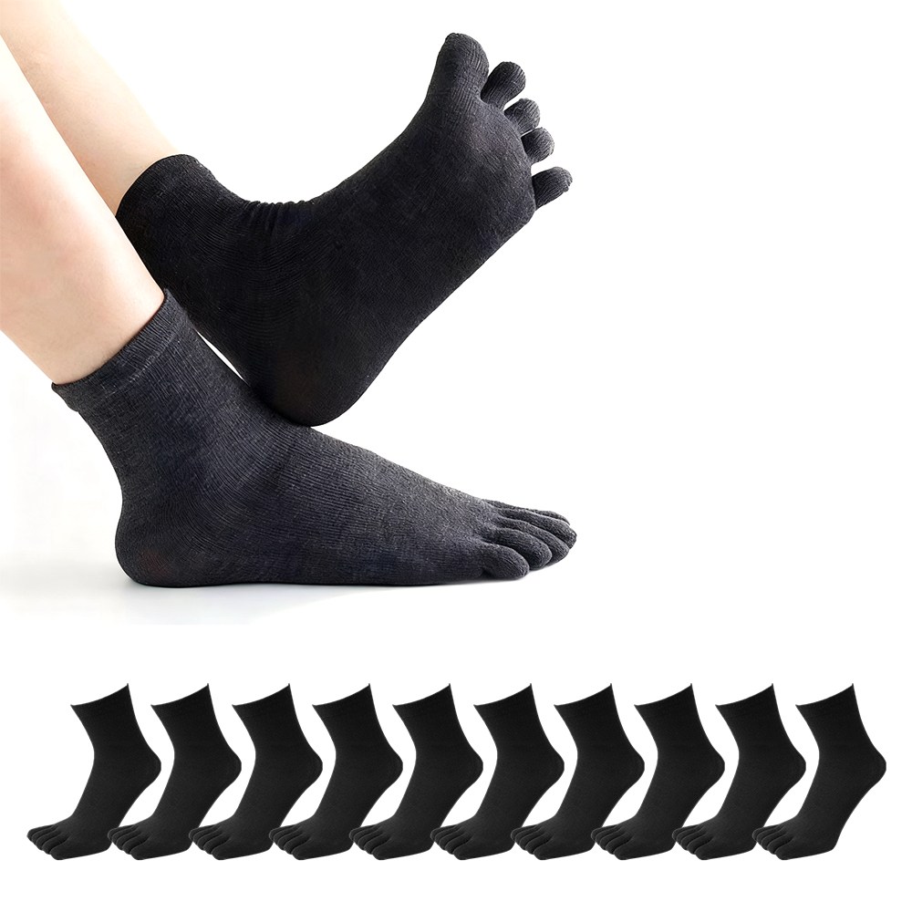 호밍사이 남성 발가락양말 땀흡수 속건 흡습 순면 발가락 중목 양말 통기성 양말 10켤레 11,980원