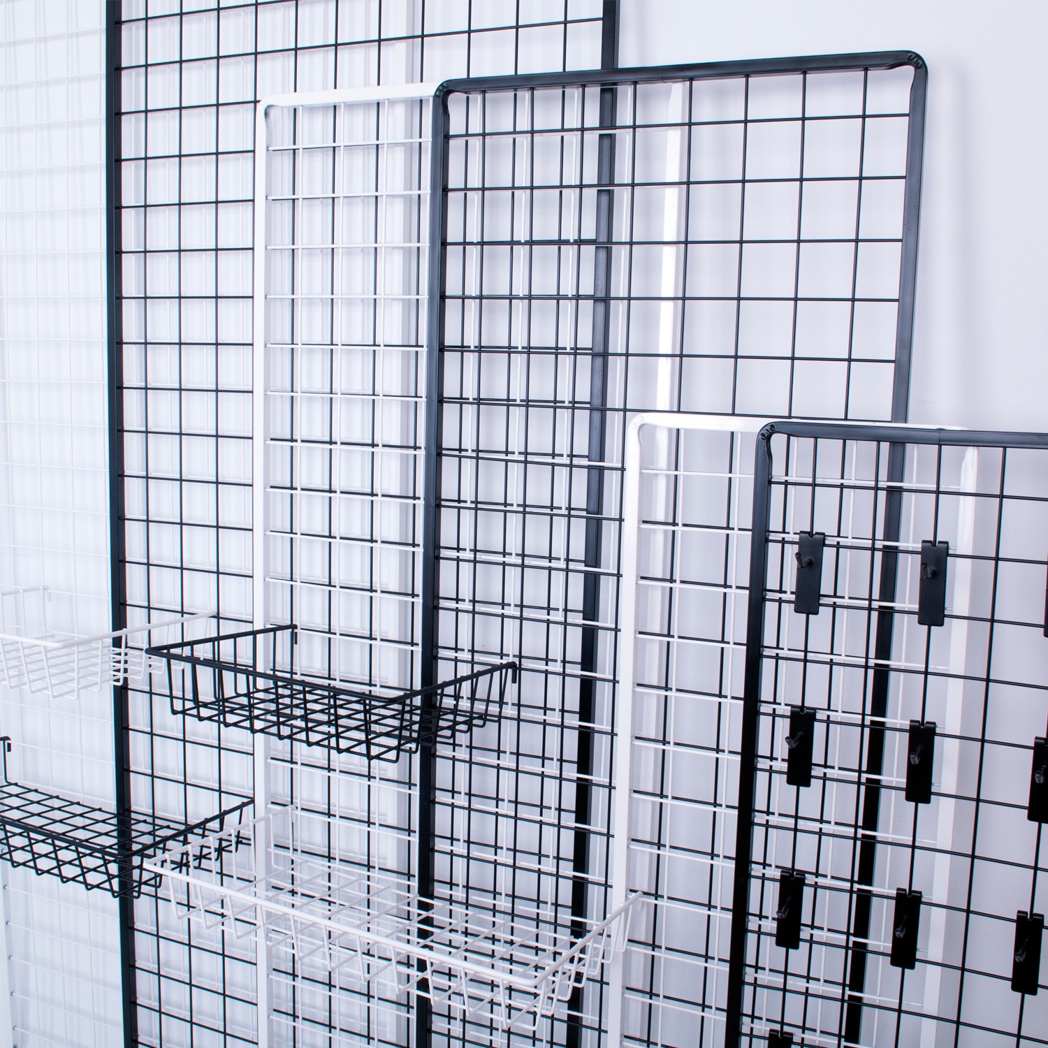 네트망 인테리어 철망 네트망 매장진열대 메쉬망 벽면망걸이2개포함, 1세트, 화이트 46,490원