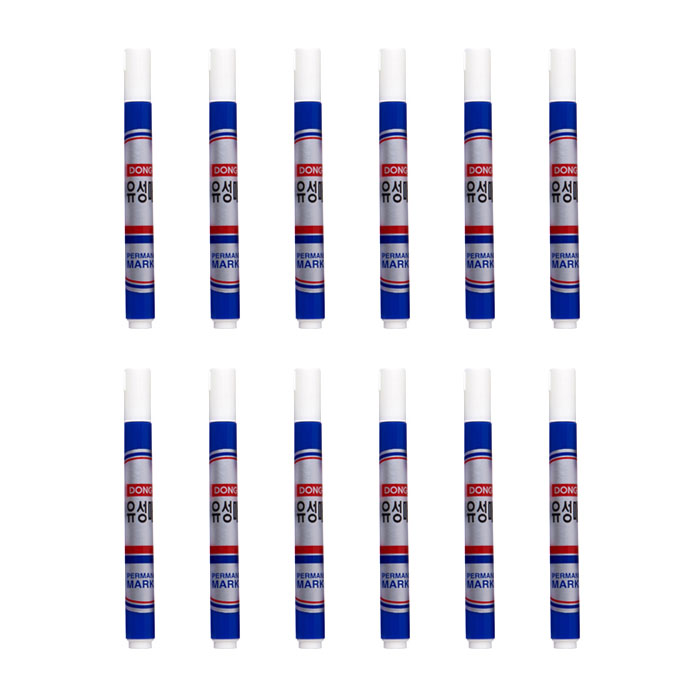 동아연필 유성매직 1타, 12개, 블루 7,410원