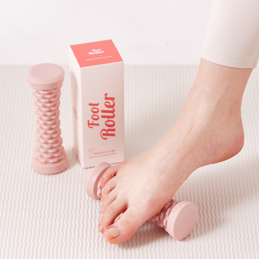 포렉스 풋롤러 발 / 발바닥 지압 안마 기구, 1개, 베이비 핑크 15,800원
