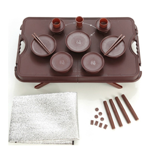 홈예스 homyes 성묘제기 겸 윷판 제사 제기세트 휴대용 간편 차례 제기 고급형 20P WP20, 1세트 27,000원