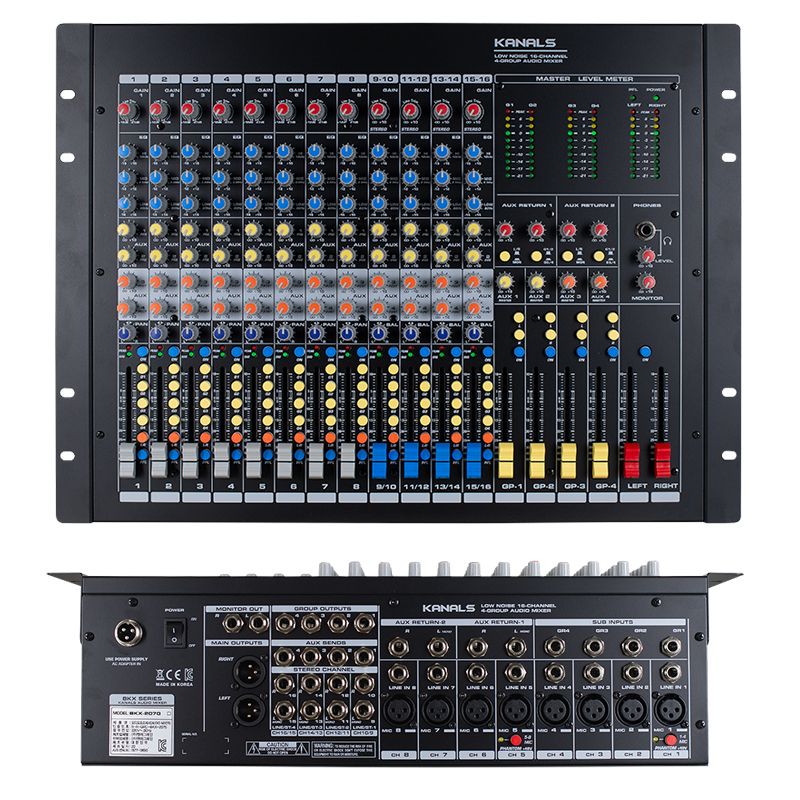카날스 BKX-207G 오디오믹서 16채널 4그룹 BKX207G 학교믹서 강당믹서 교회믹서 1,911,000원