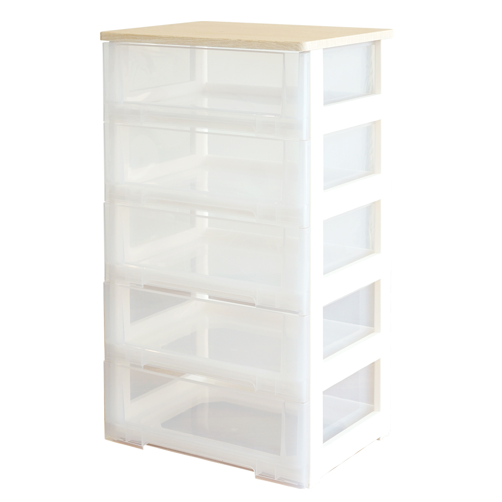 보노하우스 이노스 투명 우드상판형 서랍장 59,900원