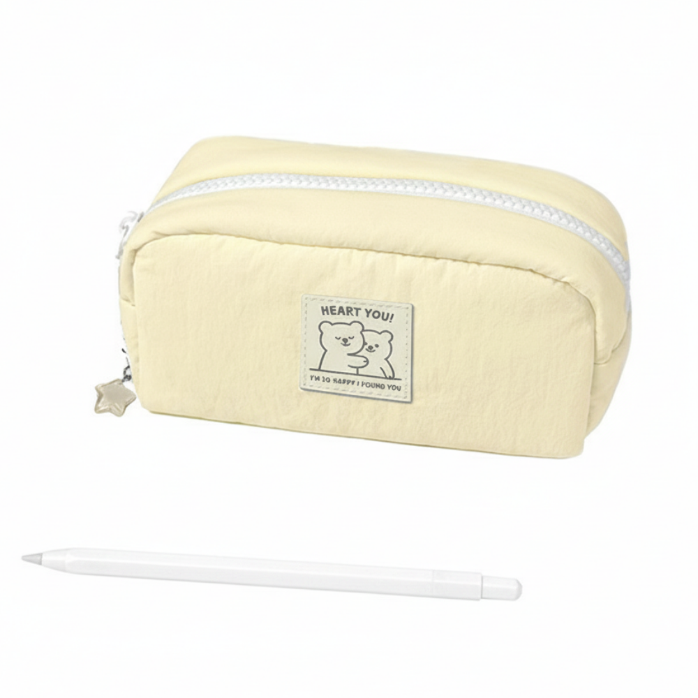 일상채움 파스텔 곰돌이 별 키링 대용량 필통 파우치 9,900원