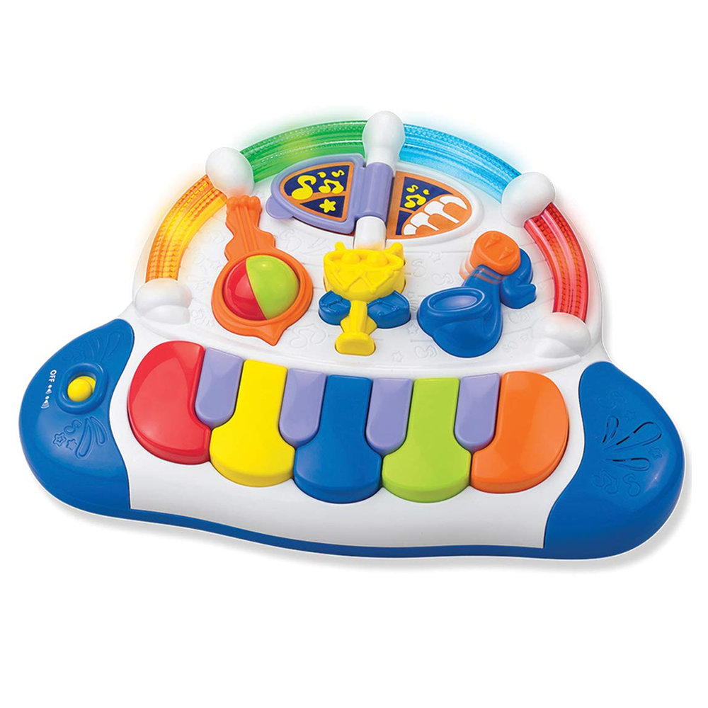 해피키드 영아용 피아노 아기 피아노 멜로디 장난감 소리나는 장난감, 1개, 혼합 31,320원