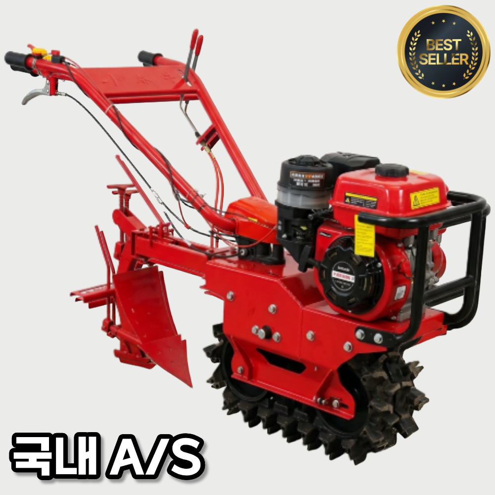 철보정밀 강력한 관리기 무한궤도식 가솔린 다기능 휘발유 밭가는기계 주말농장 미니 경운기 농업용 농기계 트랙터, 1개 869,000원