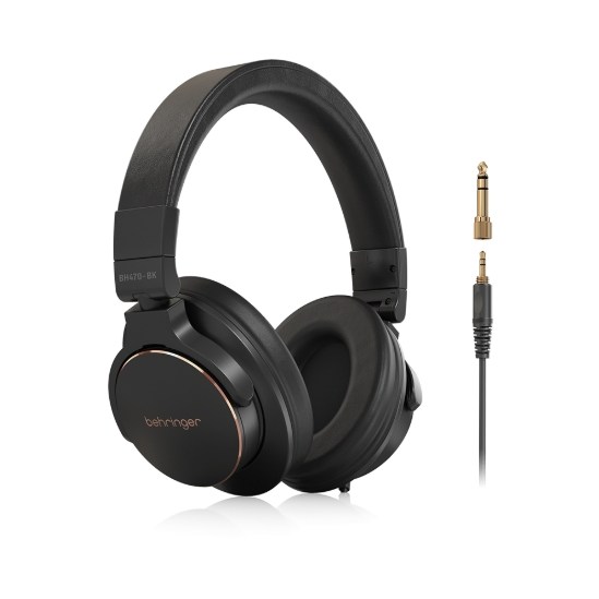 베링거 BH470-BK 스튜디오급 고음질 모니터 헤드폰 (모니터링 음악감상용), BH470-BK, 블랙 38,510원